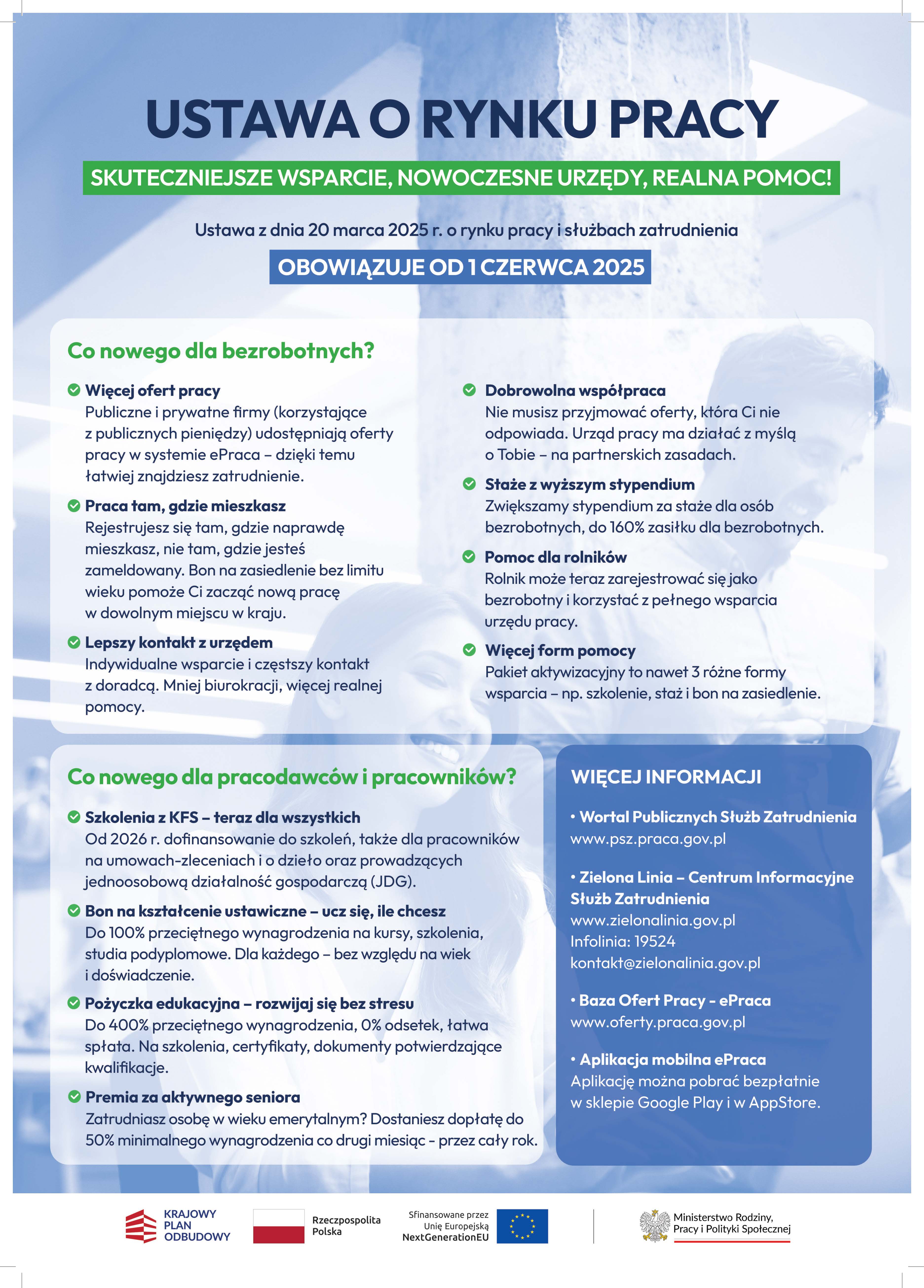 Zdjęcie artykułu Przekazanie materiałów informacyjnych dotyczących ustawy o rynku pracy i służbach zatrudnienia