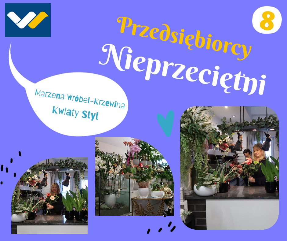 Każdego dnia, z wrażliwością na piękno natury i z szacunkiem dla każdego człowieka, tworzy unikalne kompozycje kwiatowe, spełniając oczekiwania najbardziej wymagających klientów.