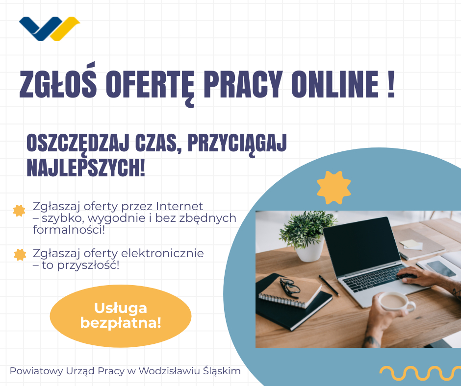 Zdjęcie artykułu Zgłoś ofertę pracy elektronicznie – szybciej, łatwiej, bez wychodzenia z domu!