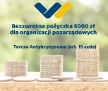 Obrazek dla: Bezzwrotna pożyczka 5000 zł dla organizacji pozarządowych z Tarczy Antykryzysowej (art. 15 zzda)